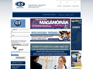 ILS Nyelviskola honlapja